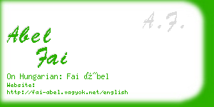 abel fai business card